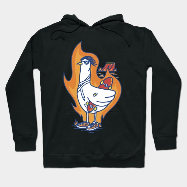 pigeon sketching Hoodie by eazy dead